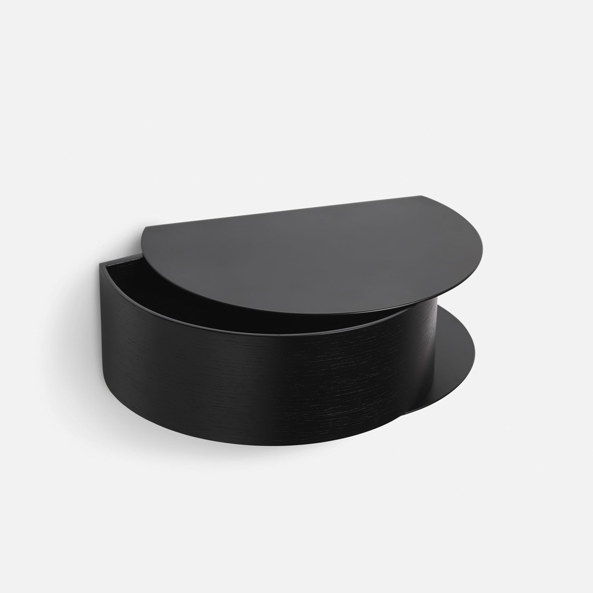 wallie wall drawer black by woud at adorn.house